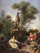 Jean-Honore Fragonard The Meeting Spain oil painting artist